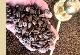 Frisch gerösteter Kaffee